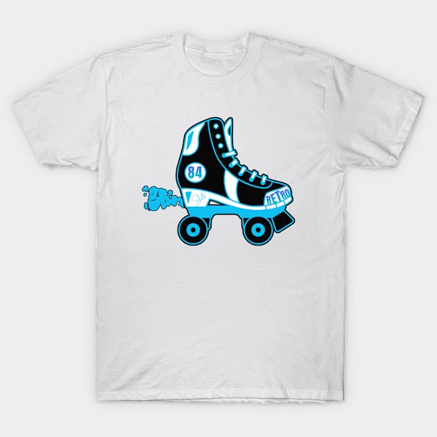 Retro Rollerskate T-Shirt by Nicoart2077